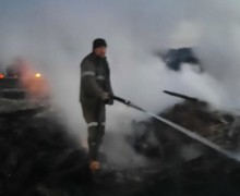 В деревне Кедровка произошел крупный пожар 