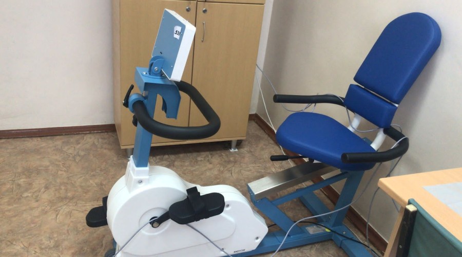 В Кушвинской больнице для кабинета функциональной диагностики приобретена стресс- система с велоэргометром 