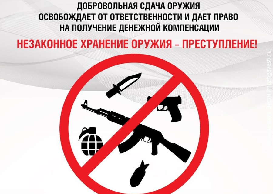 Добровольная сдача оружия и боеприпасов к нему.