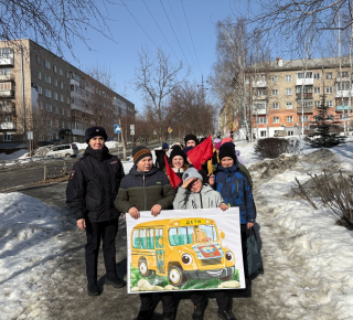 Профилактическая акция «Шагающий автобус»