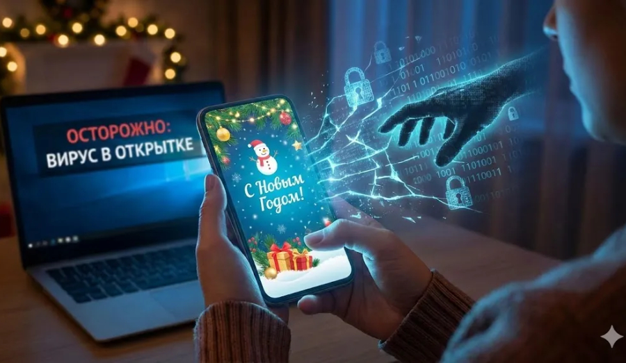 Осторожно: Новогодний фишинг. Россиянам рассылают открытки с вирусами