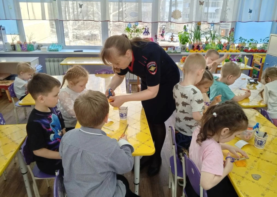В детском саду прошел мастер-класс по безопасности!