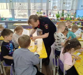 В детском саду прошел мастер-класс по безопасности!