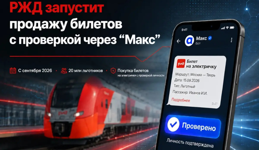 Покупайте билеты на электрички Урала через чат-бот "Электрички РЖД" в "Максе" 