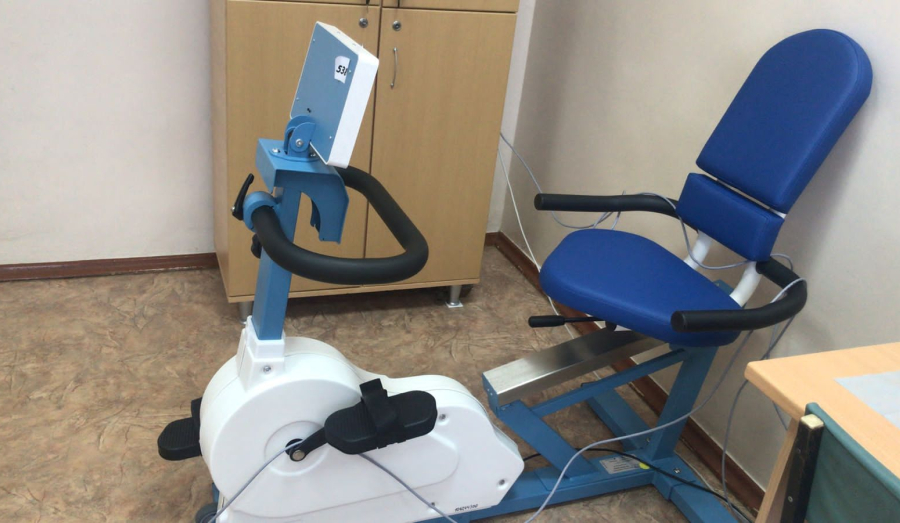 В Кушвинской больнице для кабинета функциональной диагностики приобретена стресс- система с велоэргометром 